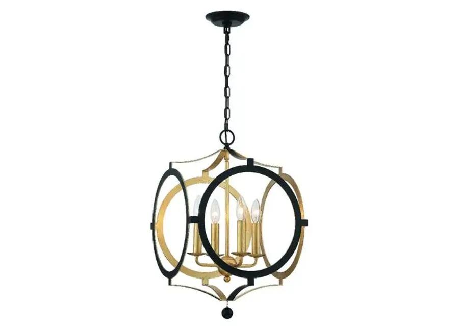 Odelle Chandelier - Matte Black - Crystorama