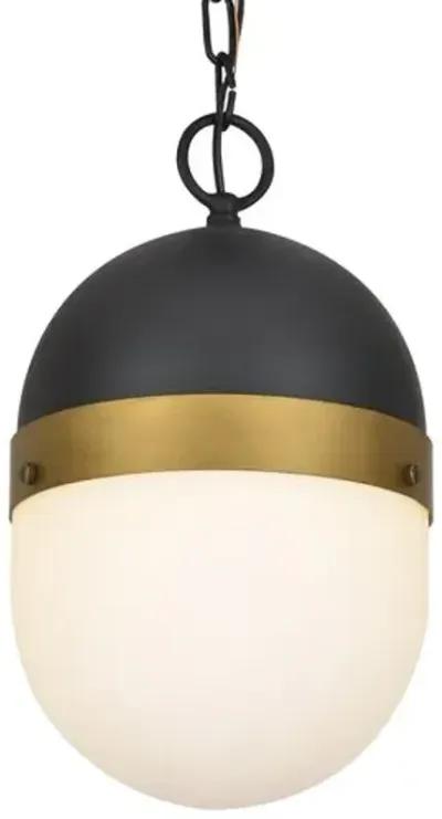 Capsule Outdoor Pendant - Matte Black - Crystorama