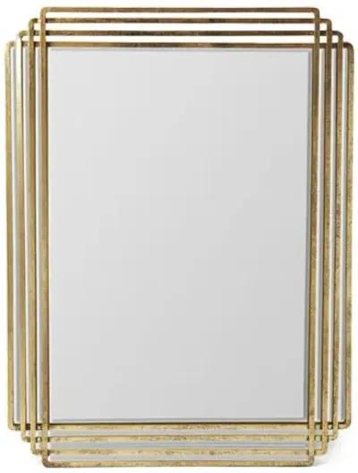 Hartson Wall Mirror - Antiqued Gold