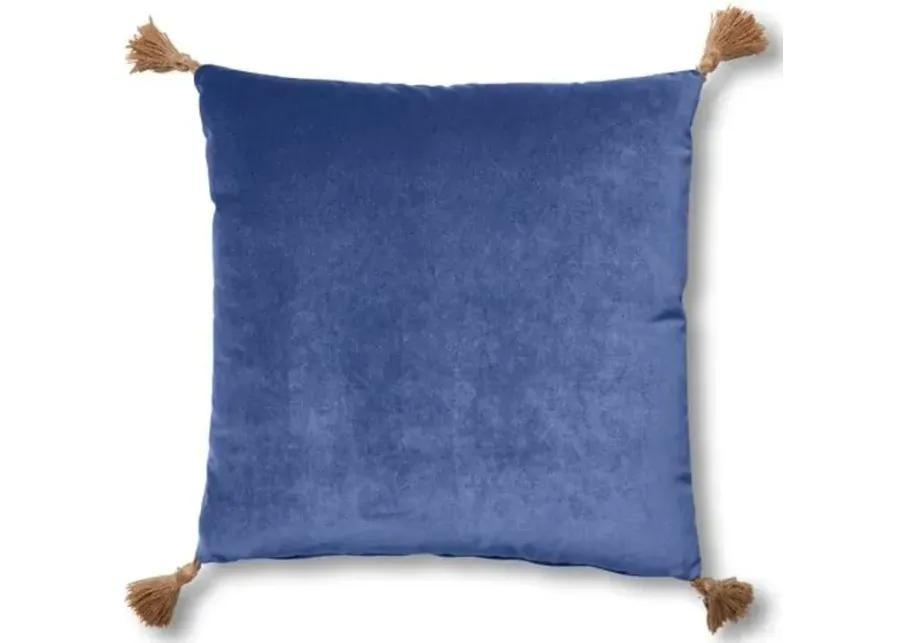 Lou 19x19 Pillow - Cobalt Velvet