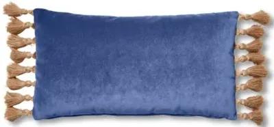 Lou 12x23 Lumbar Pillow - Cobalt Velvet