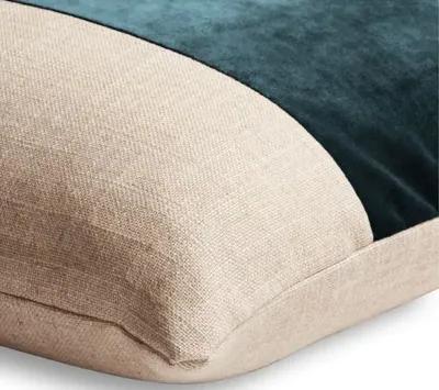 Blakely 19x19 Pillow - Natural/Teal