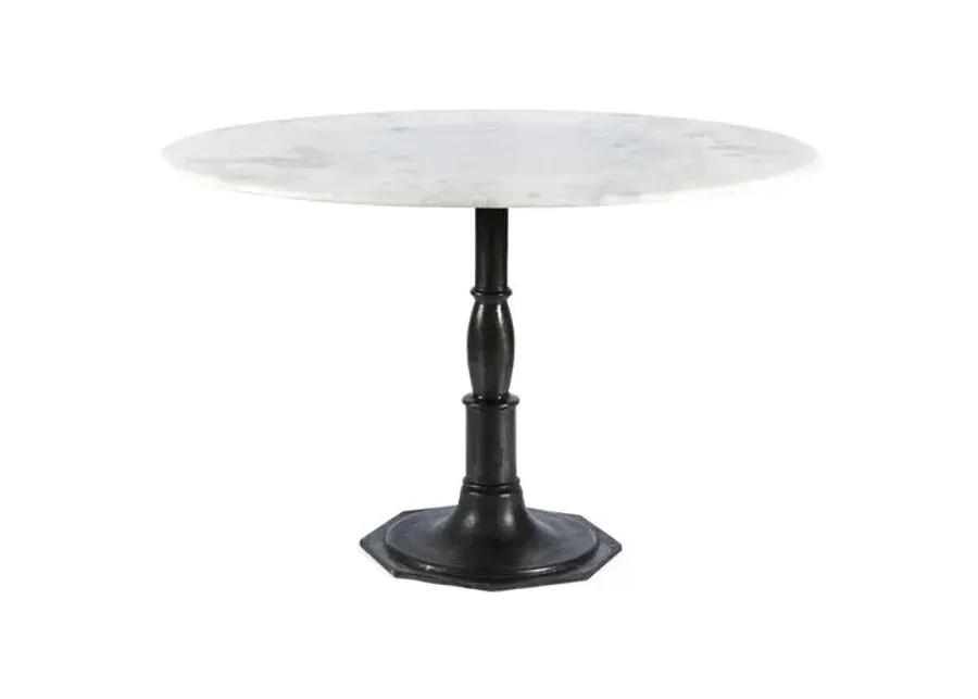 Ira 48" Round Dining Table - White Marble