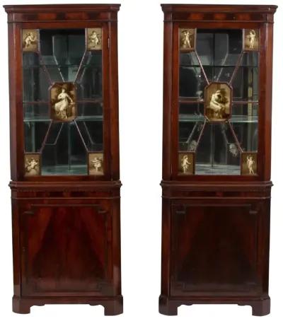 19th-C. Regency Style Corner Cabinets - Von Meyer Ltd. - Brown