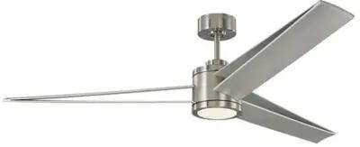 Visual Comfort - Armstrong Ceiling Fan - Brushed Steel - Silver - 6 Blades, Hand-Held Remote Control, Energy Efficient, 6 Speed DC Motor