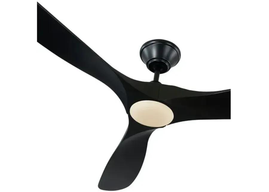 Visual Comfort - Maverick LED Ceiling Fan - Matte Black - 3 Blades, Hand-Held Remote Control, Energy Efficient, 6 Speed DC Motor