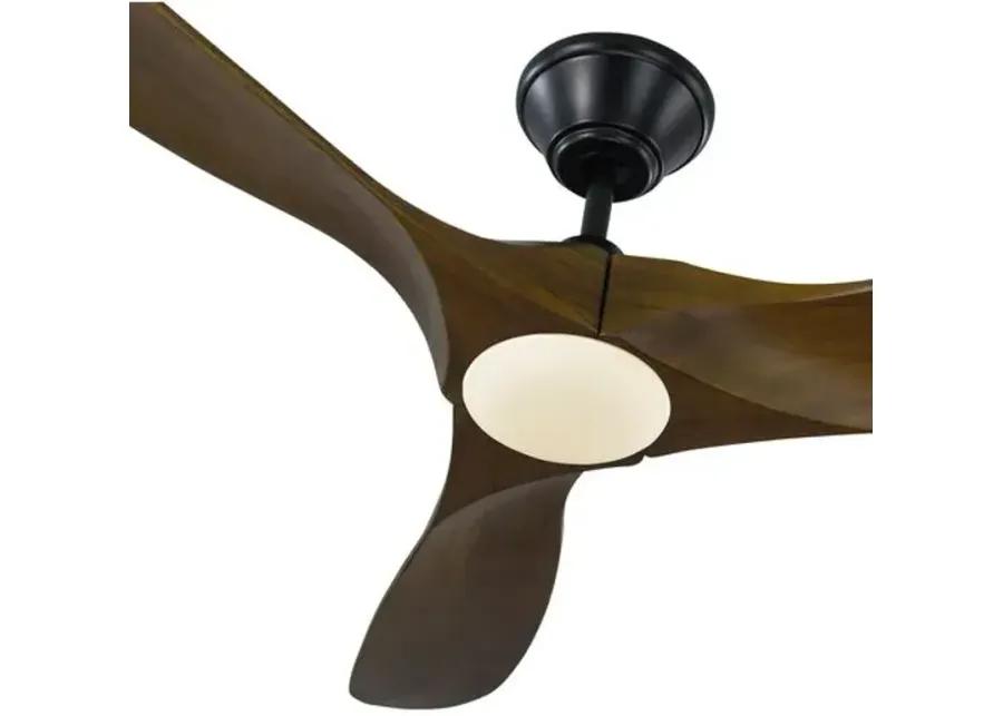 Visual Comfort - Maverick LED Ceiling Fan - Dark Walnut - Brown - 3 Blades, Hand-Held Remote Control, Energy Efficient, 6 Speed DC Motor