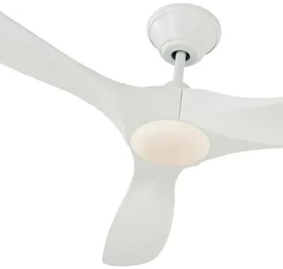 Visual Comfort - Maverick LED Ceiling Fan - Matte White - 3 Blades, Hand-Held Remote Control, Energy Efficient, 6 Speed DC Motor