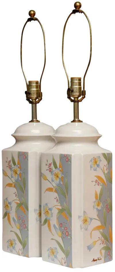 Murray Feiss Ceramic Table Lamps - a Pair - Interesting Things