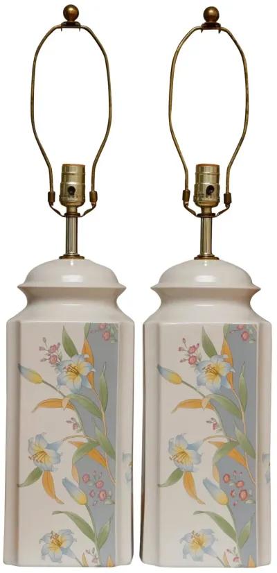 Murray Feiss Ceramic Table Lamps - a Pair - Interesting Things