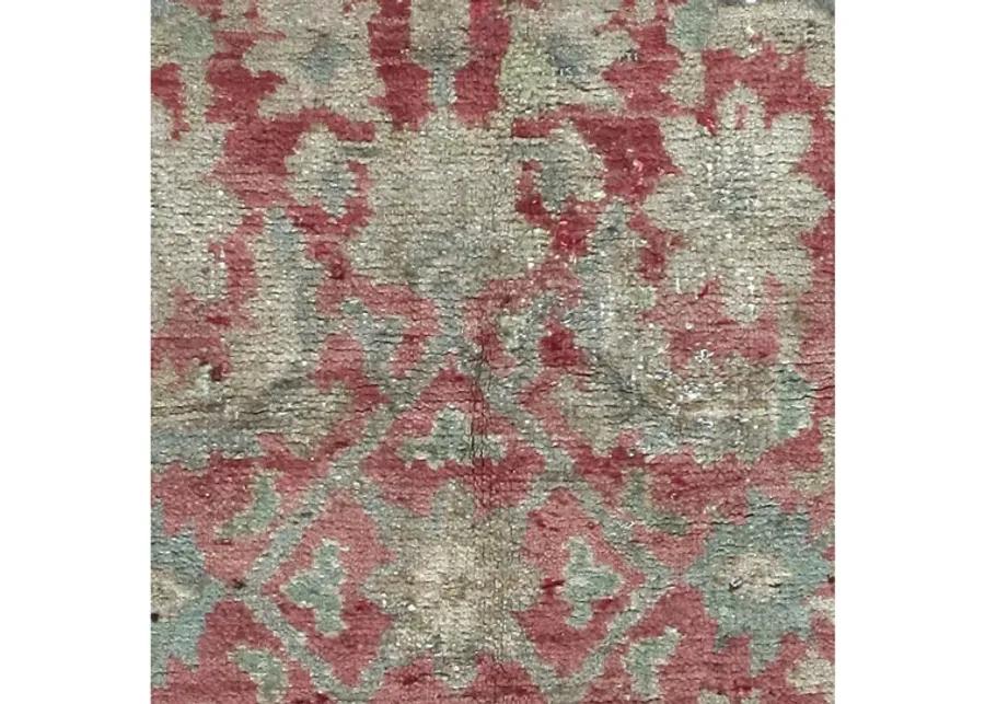 Turkish Oushak Rug - 3'6" x 5'4" - red - red