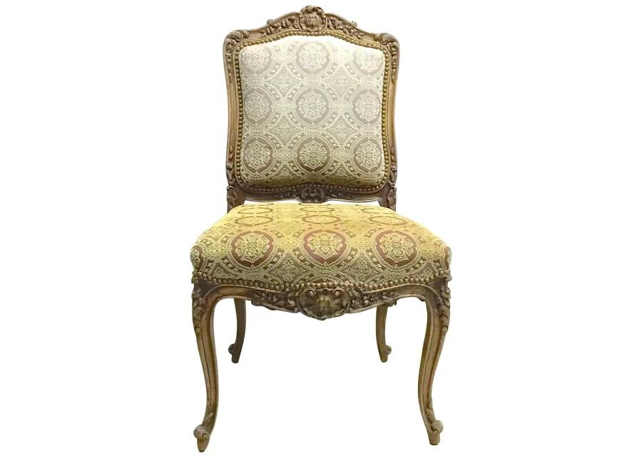 Acanthus Leaf & Medallion Slipper Chair - Vermilion Designs - brown