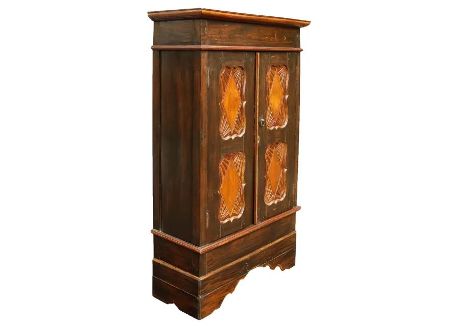 Simply Carved Craftsman Style Wardrobe - Interesting Things - Brown