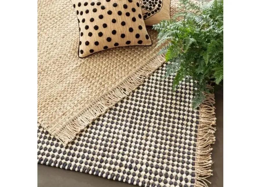 Kuba Jute Rug - DASH & ALBERT - Black - Black