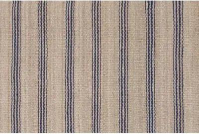 Ticking Jute Rug - DASH & ALBERT - Blue - Blue