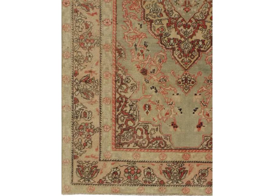 Turkish Oushak Rug - 4'2 x 6'11 - Beige - Beige