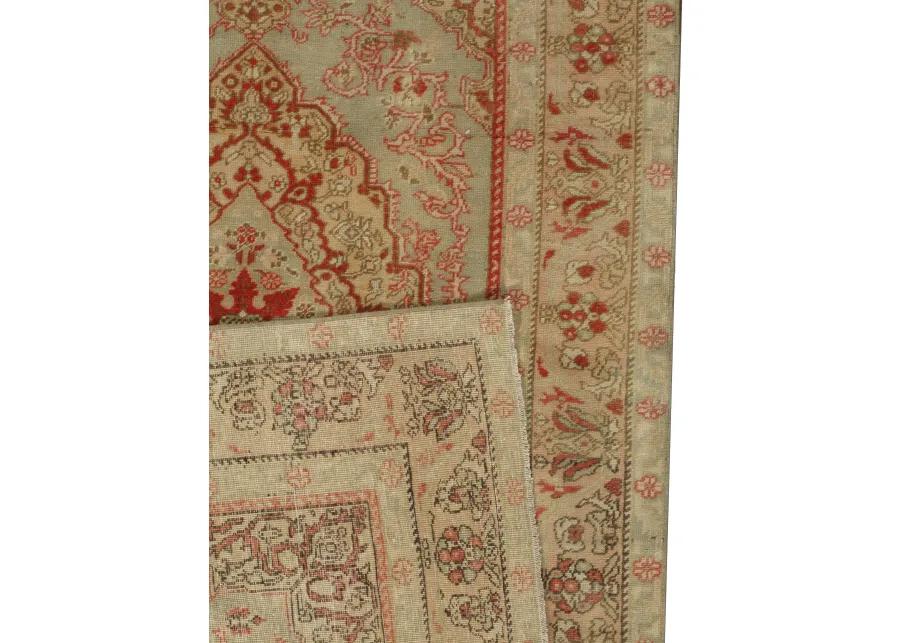 Turkish Oushak Rug - 4'2 x 6'11 - Beige - Beige