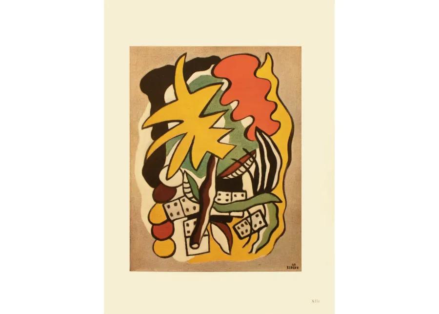 1948 Fernand Léger - Dominoes Composition - Yellow