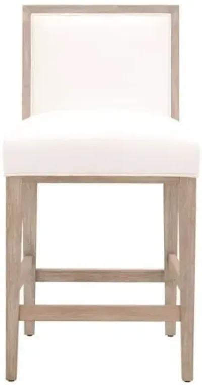 Set of 2 Performance Armel Counter Stools - Pearl