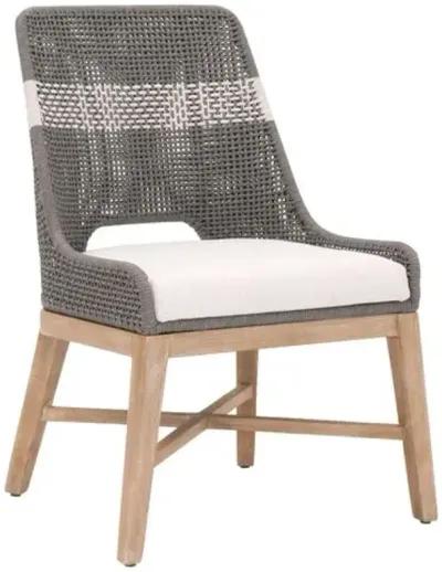 Set of 2 Arras Woven Side Chairs - Dove/White - Gray