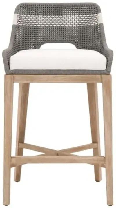 Arras Woven Barstool - Gray