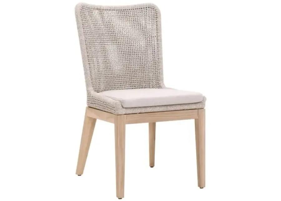 Set of 2 Roux Outdoor Rope Side Chairs - Taupe/Gray