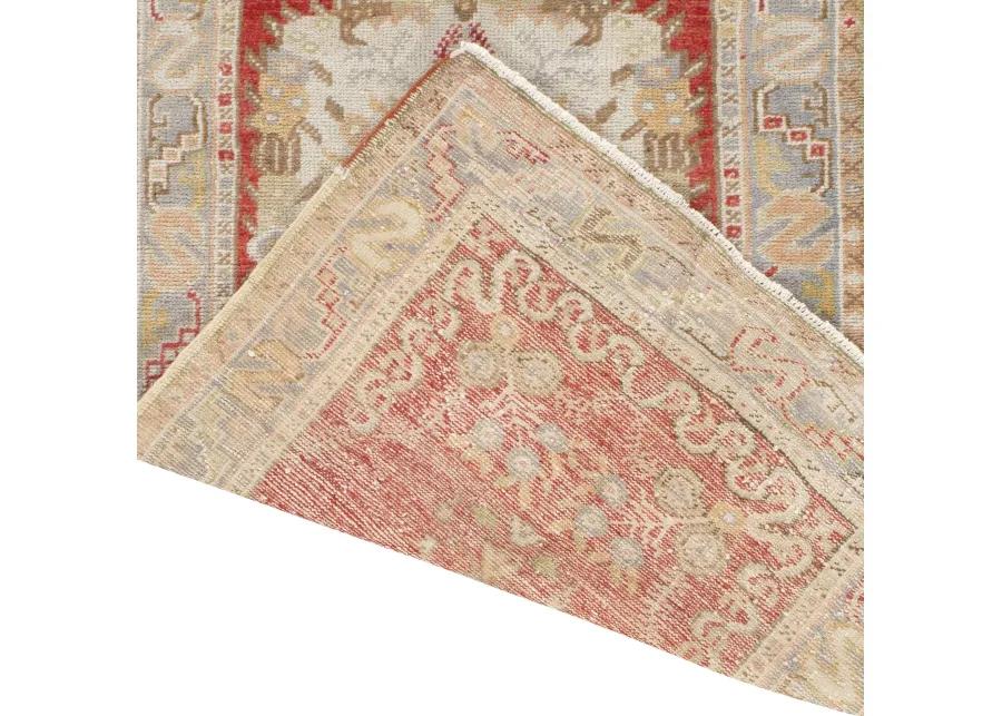 Turkish Oushak Runner - 2'11" x 11' - Red