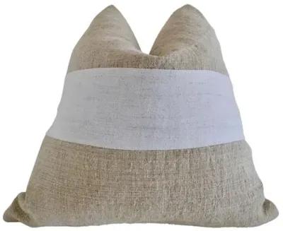 Raines 24x24 Pillow - Natural/White