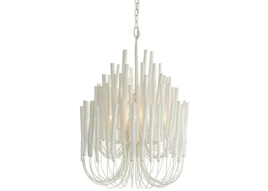 Tilda Chandelier - Whitewashed Wood - Arteriors