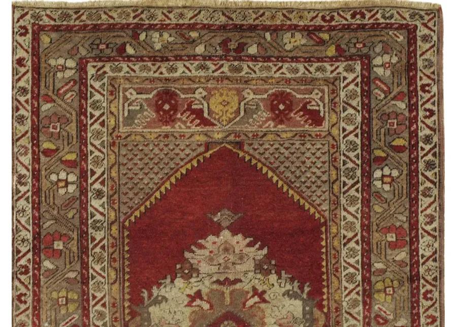 Turkish Oushak Rug - 3' x 5'8 - Red - Red