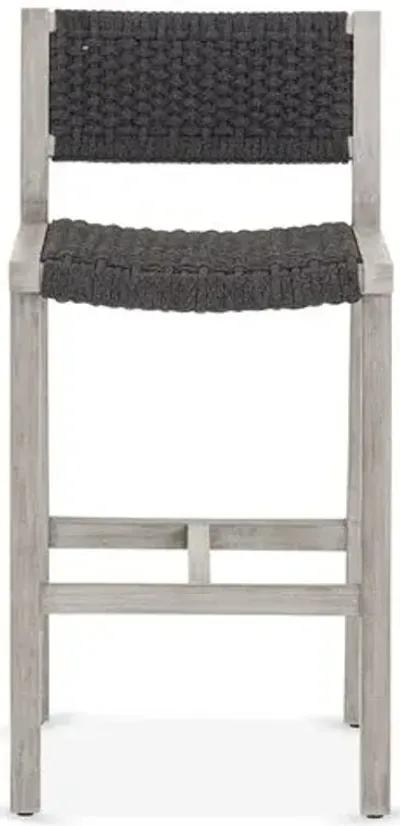 Asher Outdoor Barstool - Gray