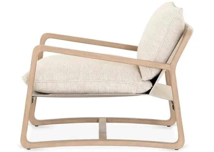 Weston Outdoor Chair - Washed Brown - Beige