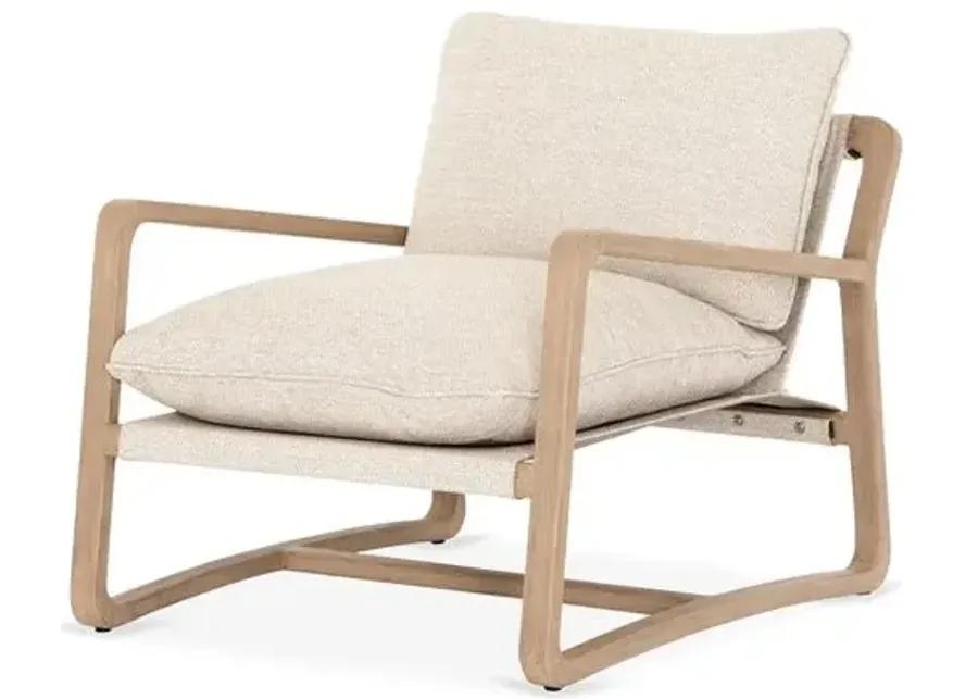 Weston Outdoor Chair - Washed Brown - Beige