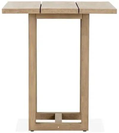 Stapleton Outdoor Teak Bar Table - Brown