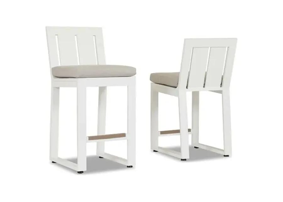 Harlyn Outdoor Barstool - Frost - Gray