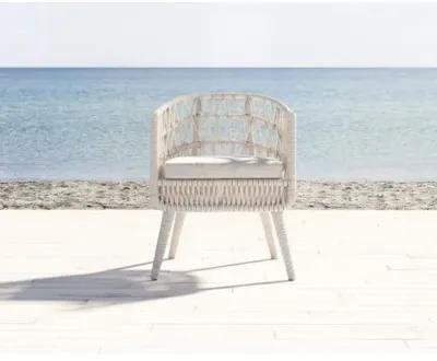 Farah Outdoor Dining Chair - Flax Rope - Ivory