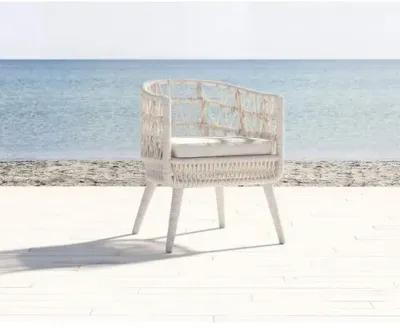 Farah Outdoor Dining Chair - Flax Rope - Ivory