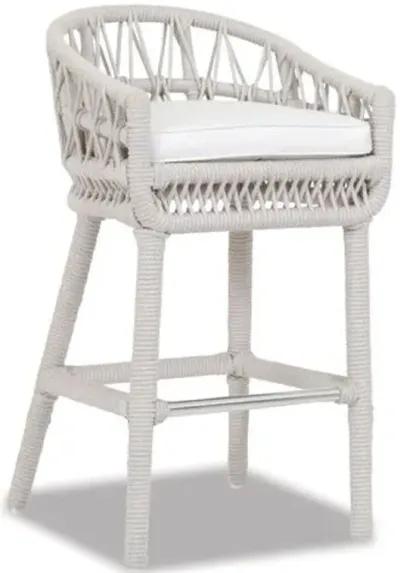 Farah Outdoor Barstool - Flax Rope - Ivory