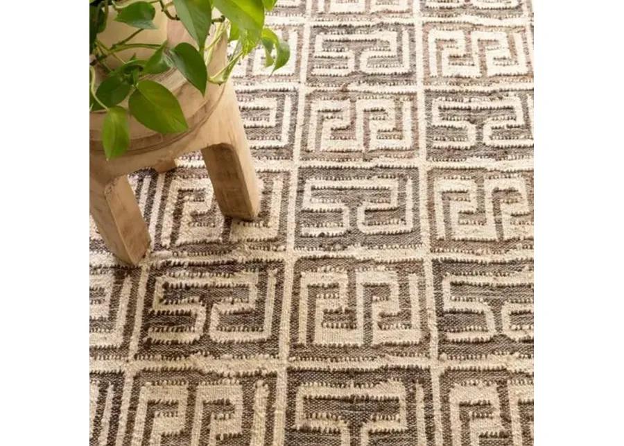 Dash & Albert - Auricula Jute Rug - Brown - Brown