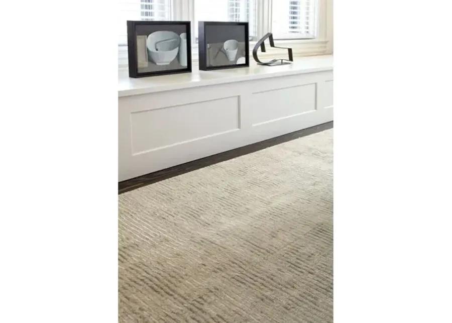 Cut Stripe Hand-Knotted Rug - DASH & ALBERT - Blue - Blue