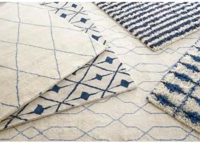 Kenitra Hand-Knotted Rug - DASH & ALBERT - Blue - Blue