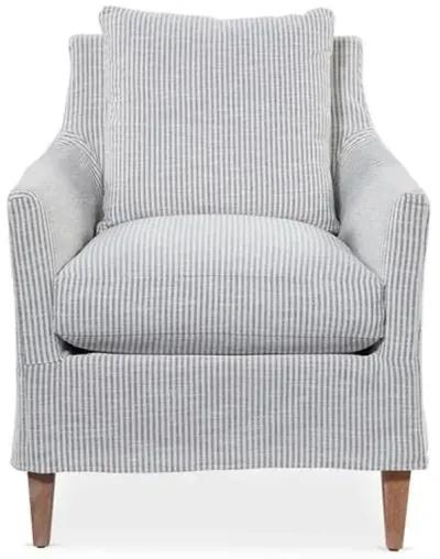 Ines Slipcover Chair - Handcrafted - Gray