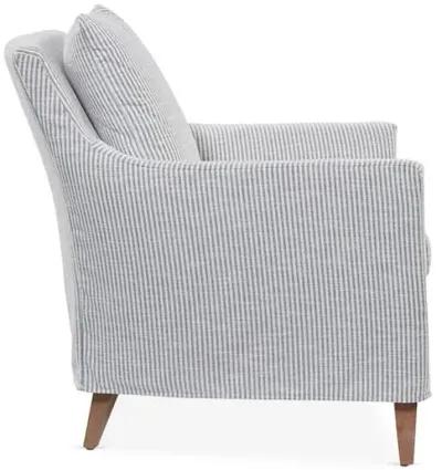 Ines Slipcover Chair - Handcrafted - Gray