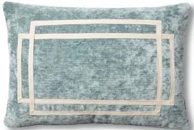 Sam 15x23 Lumbar Pillow - Blue Velvet