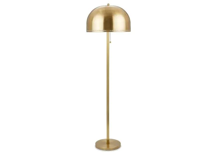 Visual Comfort - Theo Dome Floor Lamp - Polished Brass