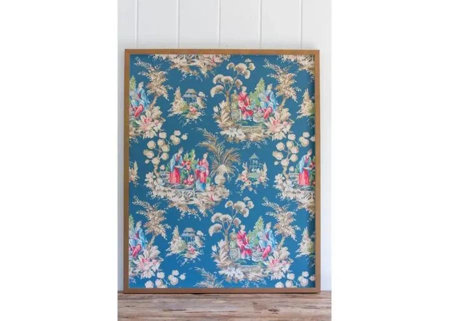 Dawn Wolfe - Teal Chinoiserie Wallpaper - Dawn Wolfe Design - Brown - Ready To Hang