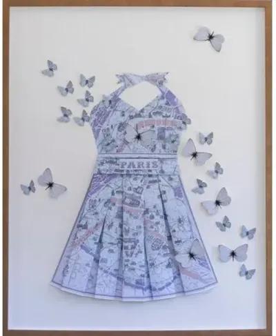 Dawn Wolfe - Paris Lavender Paper Folded Dress - Dawn Wolfe Design - Brown