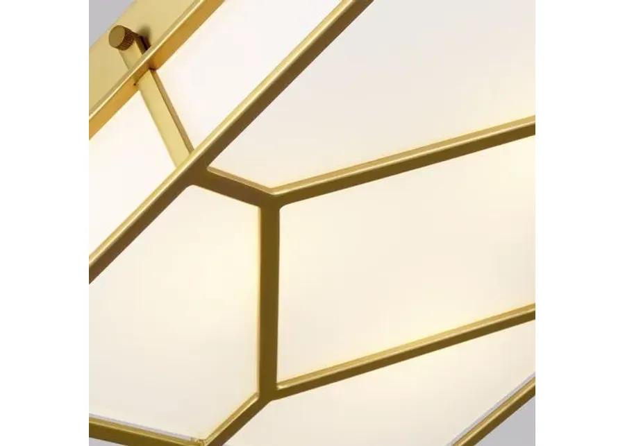 Visual Comfort - Transom Flush Mount - Burnished Brass - Gold