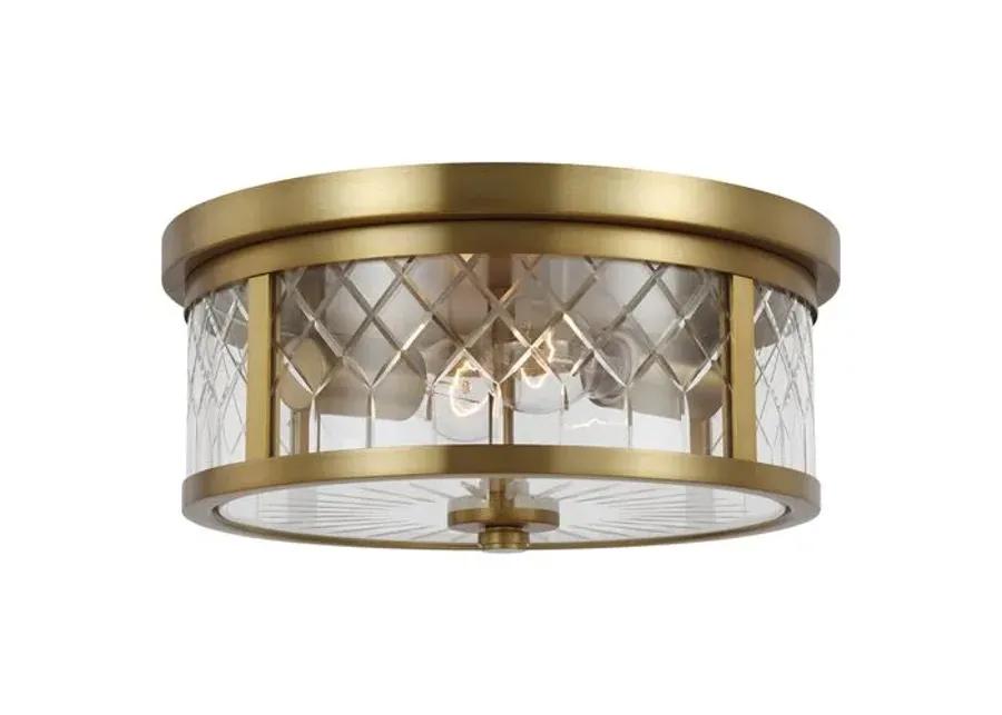 Visual Comfort - Alec Flush Mount - Burnished Brass - Gold