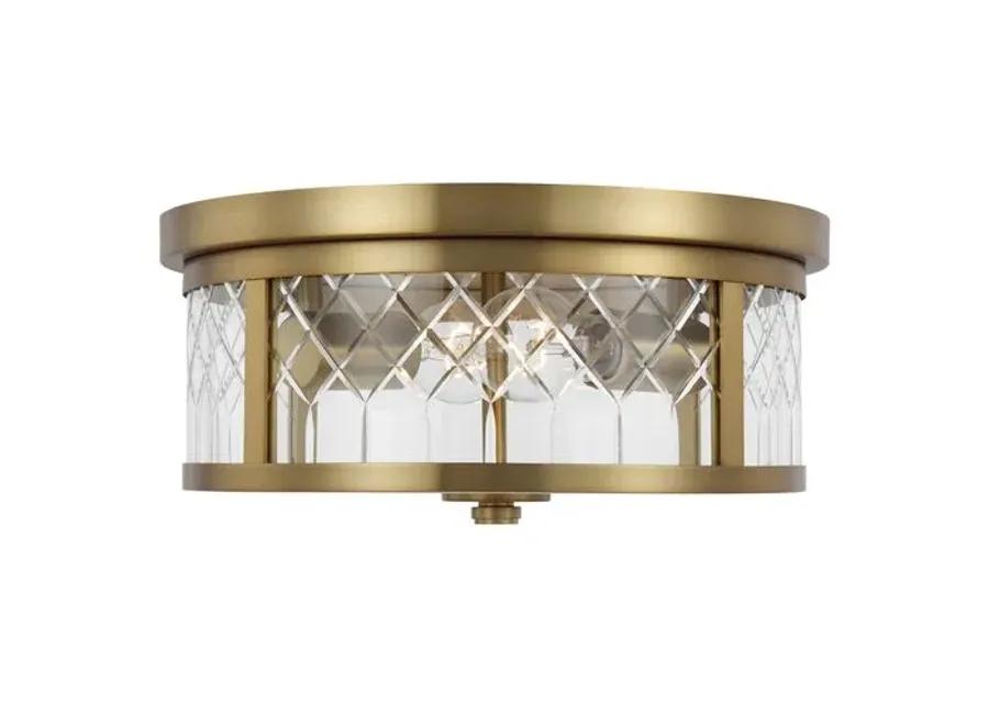 Visual Comfort - Alec Flush Mount - Burnished Brass - Gold